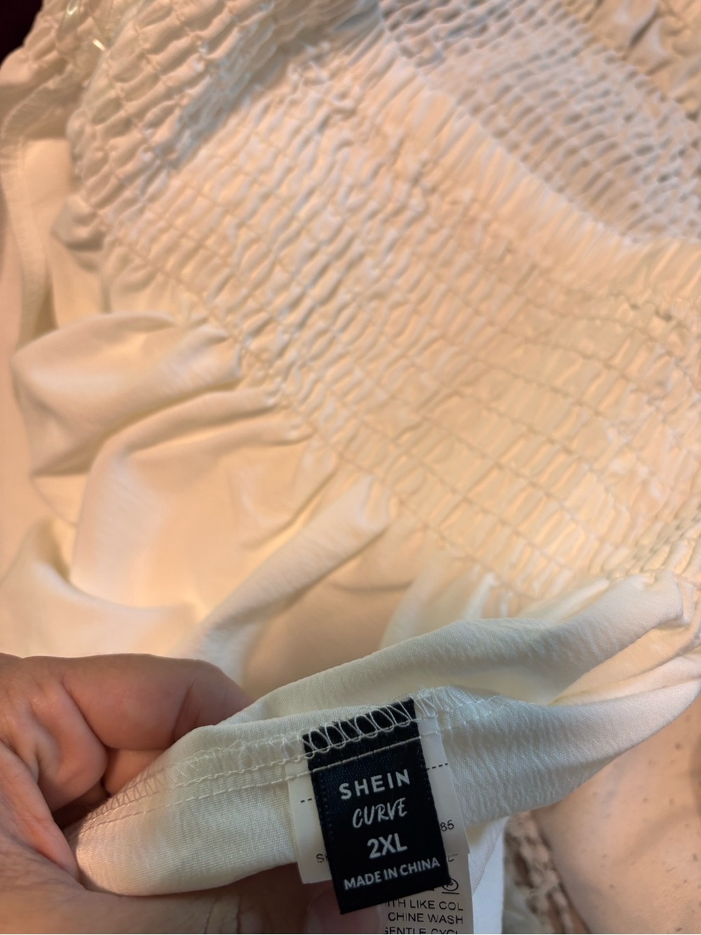 SHEIN strapless shirt size 2XL - Picture 2 of 2